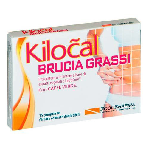 KILOCAL - Brucia grassi - Integratore alimentare a base di estratti vegetali e LeptiCore con caffè verde in compresse