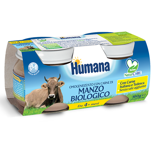 HUMANA - Omogeneizzati Carne Biologici - 4x80 gr