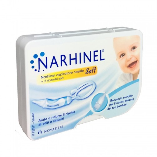 NARHINEL - Aspiratore nasale + 2 Ricambi soft 