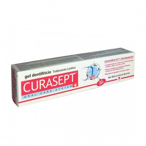 CURASEPT - Oral Care System - Gel Dentifricio - Clorexidina 0.2 + Clorobutanolo
