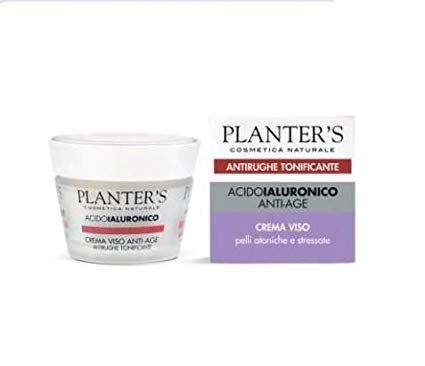 PLANTER'S - Acido Ialuronico Anti-Age - Crema viso - Antirughe tonificante - 50 ml