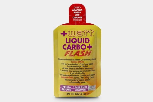 +WATT Liquid Carbo+ Flash - Integratore a base di carboidrati al gusto di arancia rossa