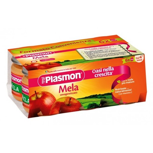 PLASMON - Omogenizzato frutta 6x104 gr