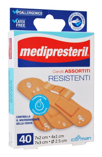 MEDIPRESTERIL - 20 Cerotti assortiti resistenti 