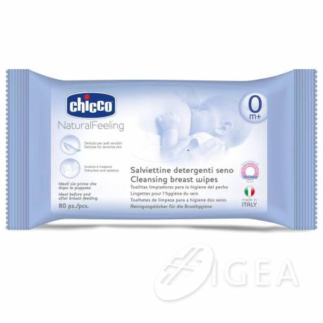 CHICCO - Natural Feeling - Salviettine detergenti seno - 80 Pcs