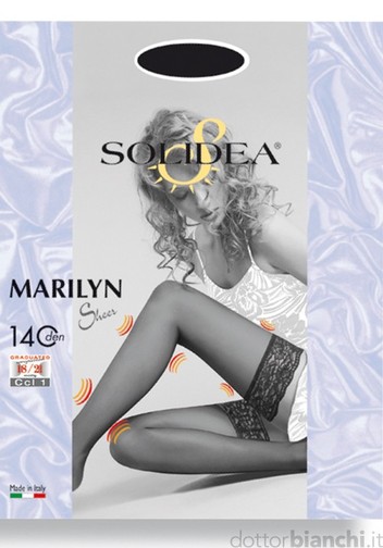 SOLIDEA - Marilyn 140 den - Calza autoreggente a maglia liscia