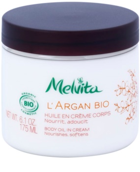 MELVITA - L'Argan Bio - Huile en crème corps - 175 ml