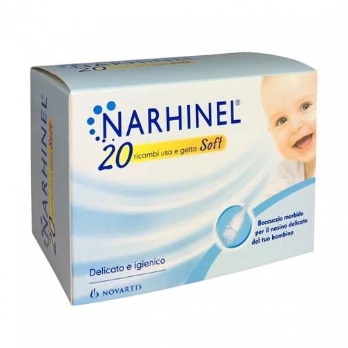 NARHINEL - 20 Ricambi usa e getta Soft per aspiratore nasale