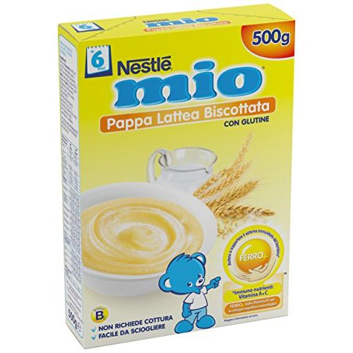 Nestlè Mio - Pappa lattea biscottata con glutine - 500g