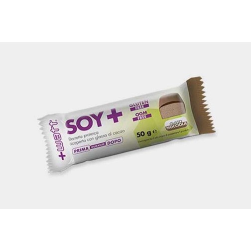 +WATT - Soy+ - Barretta proteica al 30% ricoperta di glassa al cacao
