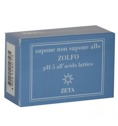 ZETA - Sapone non sapone allo ZOLFO - pH 5 all'acido lattico - 100g